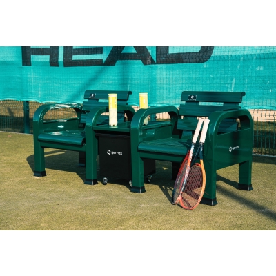 Krzesła kortowe dla zawodników z stolikiem Garrox